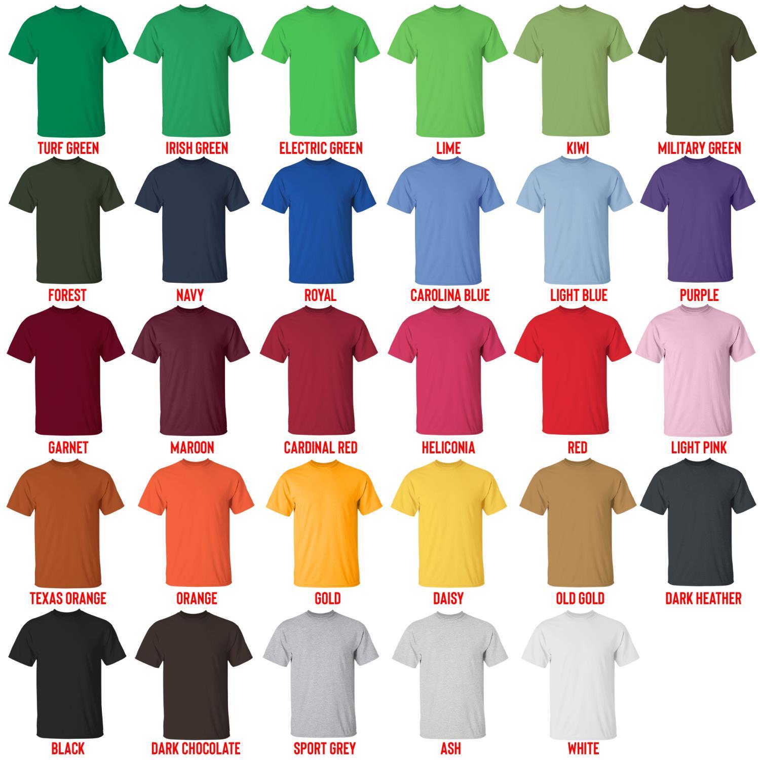 t shirt color chart - Ice Nine Kills Shop
